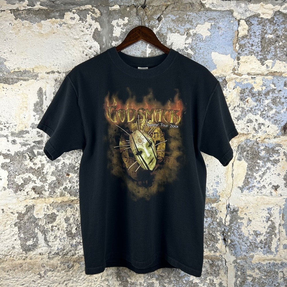 Vintage Godsmack Deftones Summer Tour 2001 Band Tee Fruit Of The Loom Large L